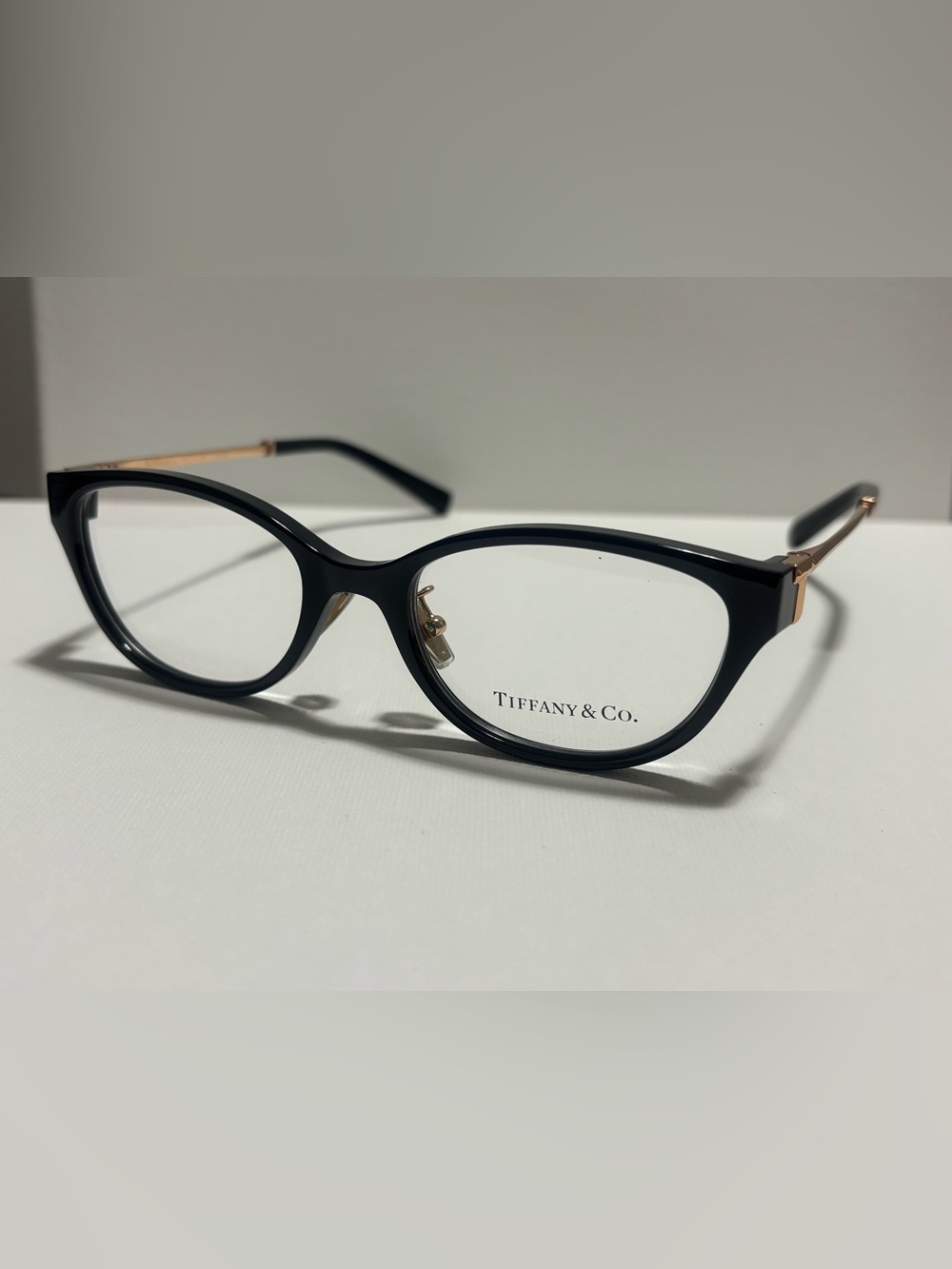 Tiffany & Co. Women's Black Frame with Gold Accents Optical Glasses